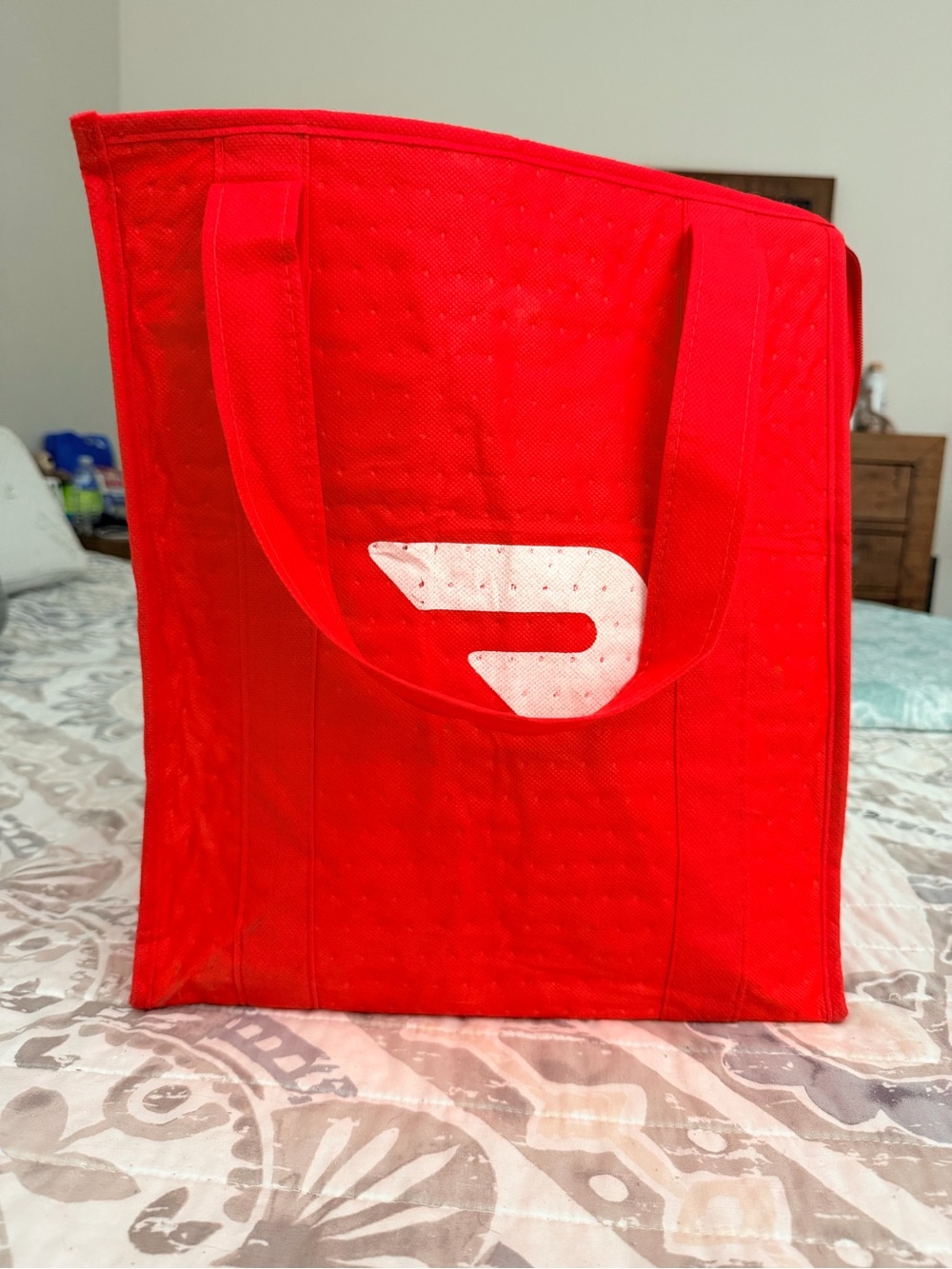 Red Insulated Tote Bag